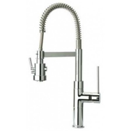 LATOSCANA La Toscana 86PW557 Novello Single Handle Kitchen Faucet With Spring Spout Brushed Nickel 86PW557